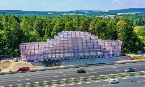 ,20 x 20 m, Gittergerüstplane Typ RK-Extra
